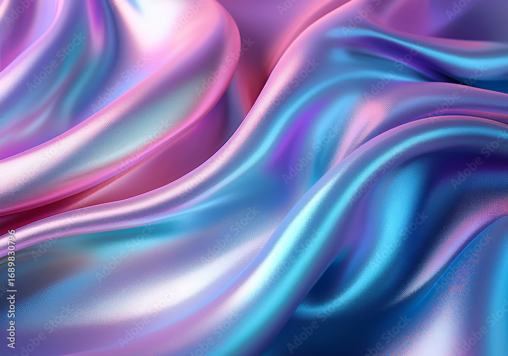 Fototapeta premium Iridescent Satin Fabric Texture