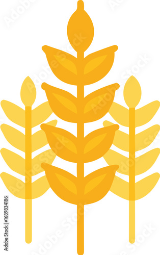 Golden wheat stalks celebrate world food day colors