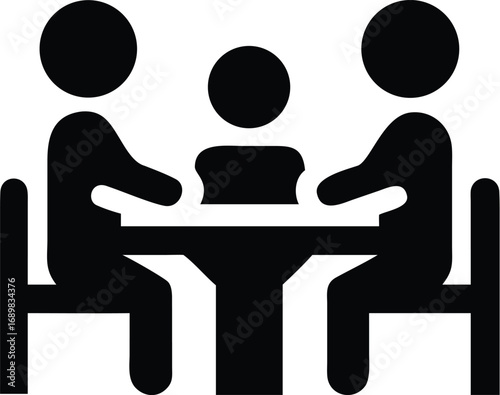 World food day people meeting around table icon