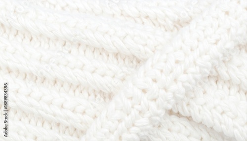 Cozy Ivory Knit Texture: Plush Ribbed Fabric Background