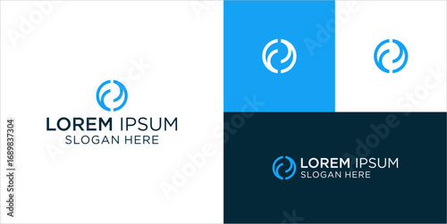 Dynamic abstract logo design ready for your company brand identity, modern geometric symbol perfect for technology startup or creative agency brand