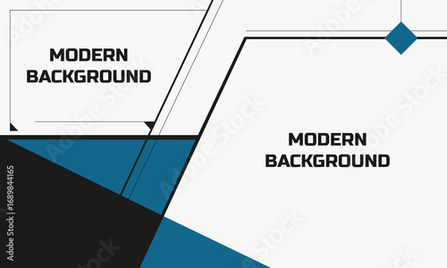 Modern geometric background with bold diagonals in white, gray, and teal, evoking progress and tech