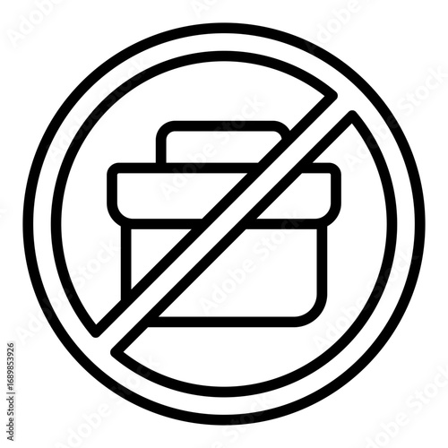 Unemployment icon. Job loss symbol. Economic crisis and business downturn collection. Outline Icon