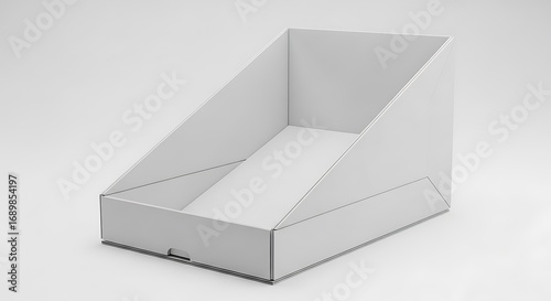 White Cardboard Food Display Box.