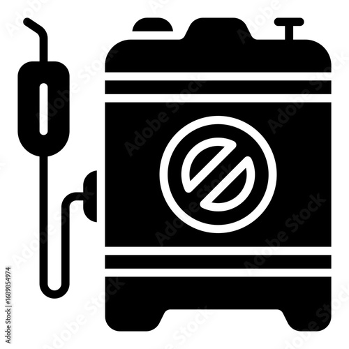 Pesticide icon. Garden spray symbol. Farming pest control and agriculture tool collection. Glyph Icon