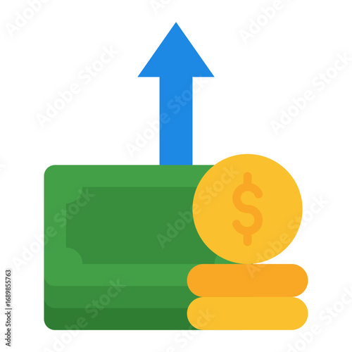 Expense icon. Cost symbol. Business spending and finance report collection. Flat Icon