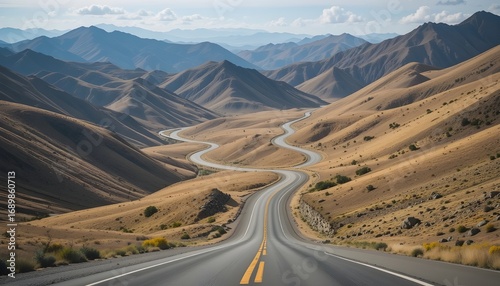 Windy Roads through Mountains – travel, adventure