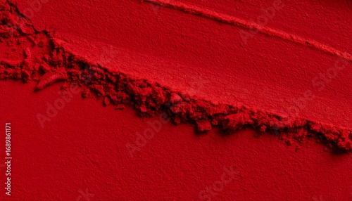 Red powder texture, close-up