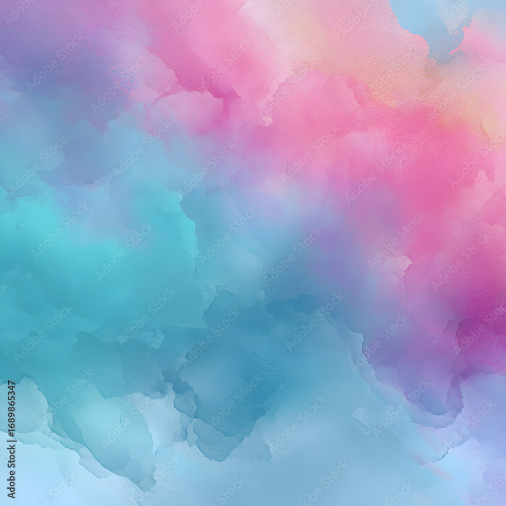 Obraz premium Dreamy Cloudy Watercolor Background