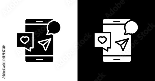 Social Media White Icon Set