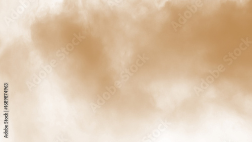 Photography brown dust sand soil smoke cloud particles isolated on a transparent background
