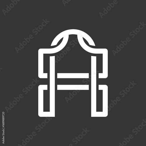 A unique and very impressive logo featuring the Letter A modern