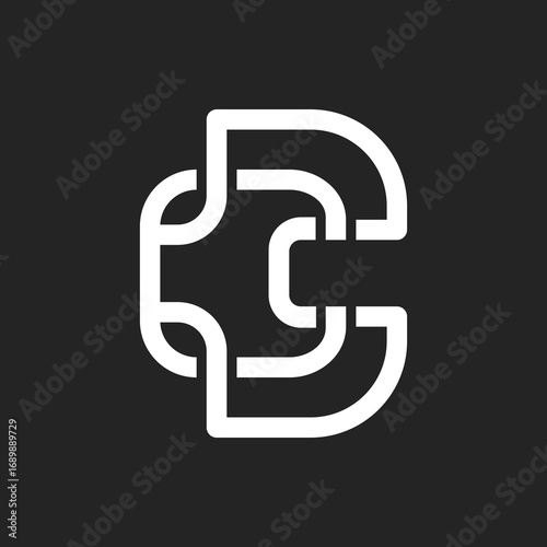 A unique and very impressive logo featuring the Letter C modern