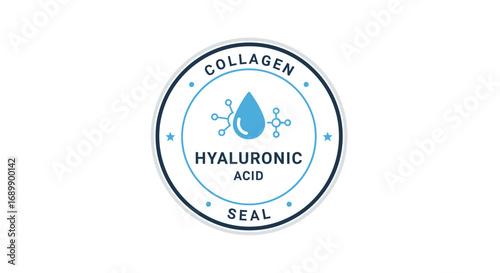 Collagen and Hyaluronic Acid Seal Logo.