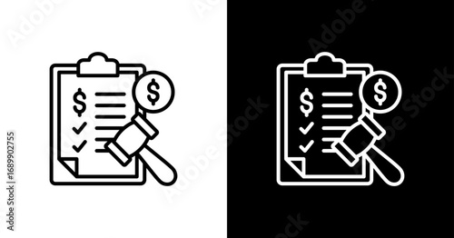 Regulation White Icon Set Design