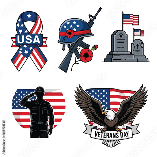 Military Symbols and Camoflage Pattern