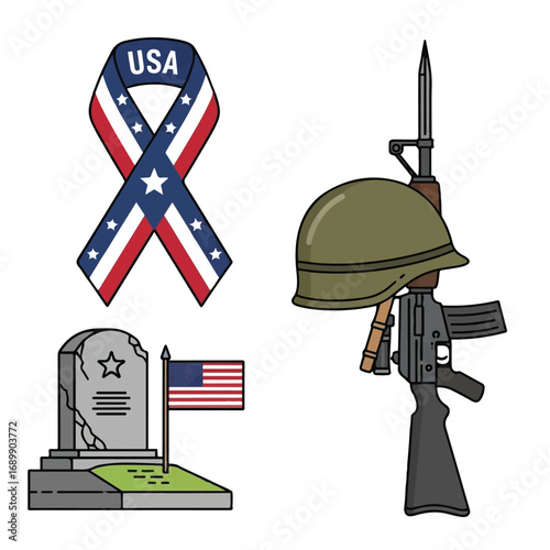 Veterans Day background, poster. Honoring all who served. Vector