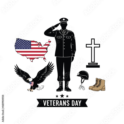 memorial day icon sign vector