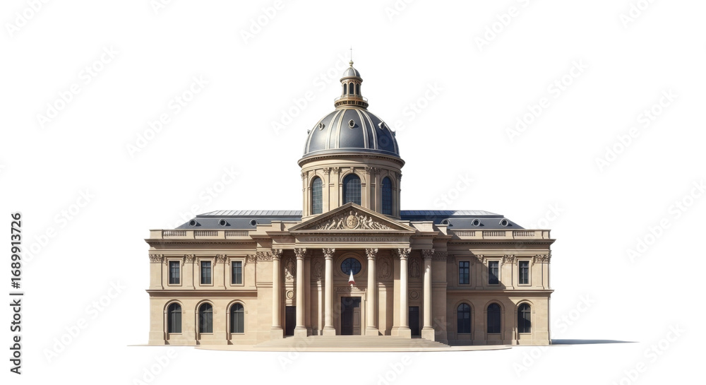 Obraz premium Detailed Architectural Building with Dome and Columns.