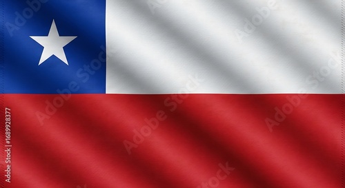 Chilean Flag: Textured Fabric, Waving, Patriotic Symbol, National Pride, Close-up. Free Download Chilean Flag: Textured Fabric, Waving, Patriotic Symbol, National Pride, Close-up. - GFXLoad