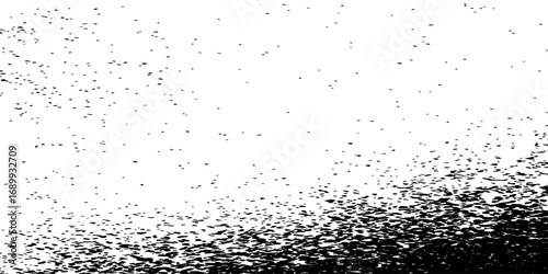 Black and white abstract rain drops on a wet window glass surface