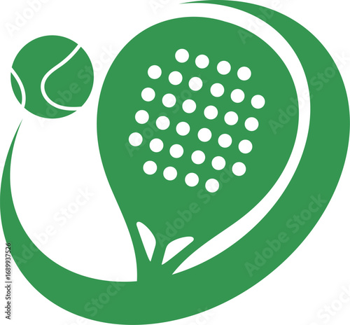 Padel logo in modern minimalist style