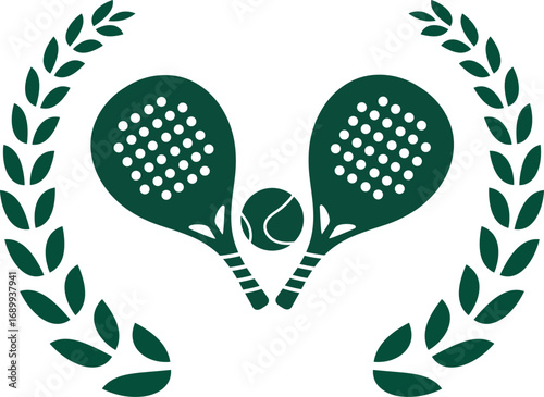 Padel logo in modern minimalist style