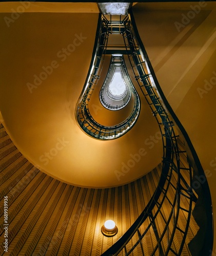 Abstract Architecture of a Winding Staircase