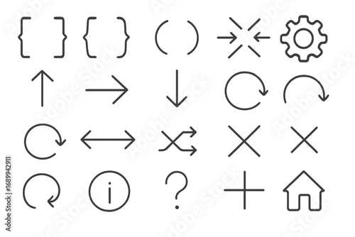 Coffee cup and coffee grain simple icon collection, editable stroke line, perfect for infographics, articles, books, flyers, banners, minimalist vector set for cafe and restaurant menu design