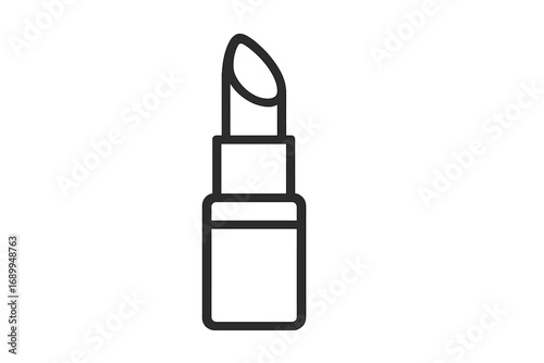 Lipstick line icon. Vector makeup symbol. Cosmetic outline illustration. Beauty product graphic for web design, mobile app, logo. Woman fashion and glamour concept. Pomade.