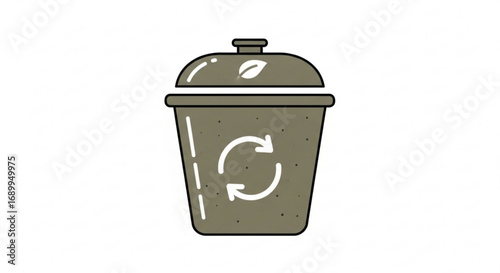 Recycle bin composting food waste container organic recycling eco friendly trash can for kitchen compost 100 char
