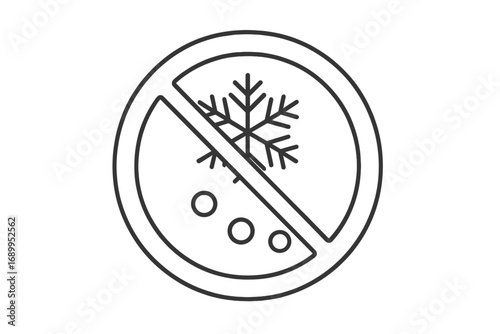 Vaccination Prohibited Vector Icon Minimalistic Thin Line Design, Medical Stop Sign with Syringe and Cross Symbol, Health Safety Warning, Transparent Background Illustration