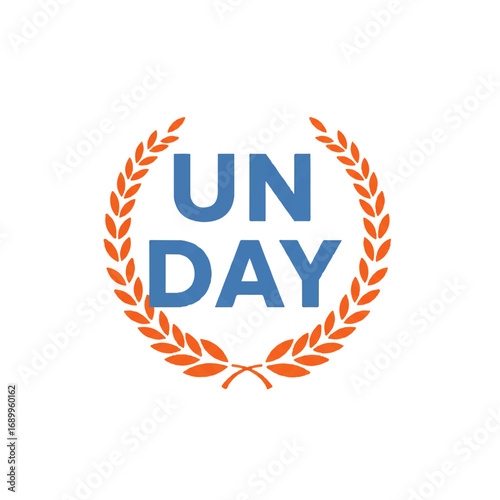 United Nations Day Celebration with Laurel Wreath.