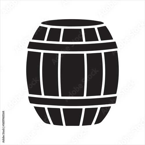 barrel storage icon vector illustration