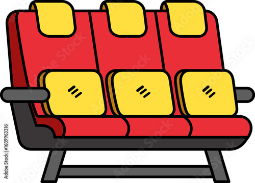 illustration of an airplane seats