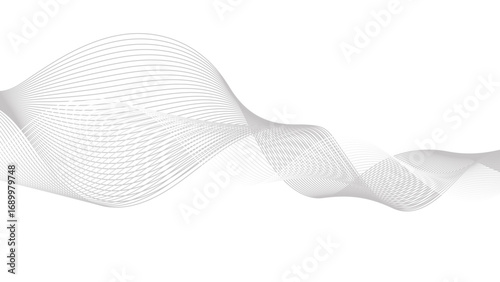 Abstract Vector Composition of Wave Lines on Transparent Background. Research Presentations, and Business Technology Collateral.
