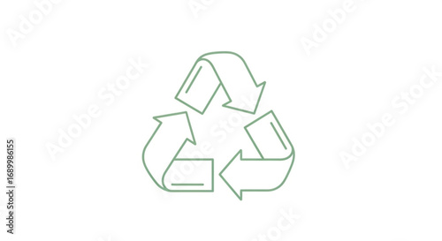 Recycle symbol concept of environmental protection, waste management, sustainability, and circular economy for a greener future