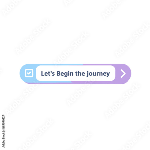 A button graphic inviting users to start a journey.
