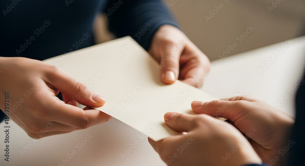 Obraz premium Handing Over Important Documents.