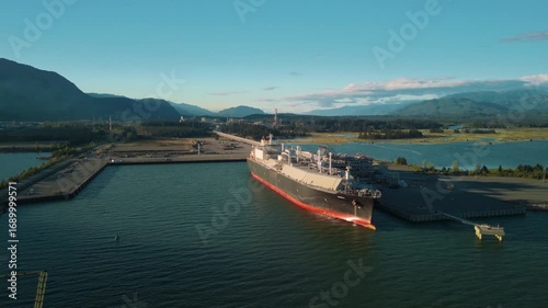 The port facility for a liquified natural gas plant in Kitimat, British Columbia