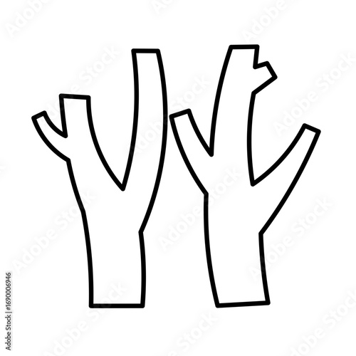 Wood icon design 