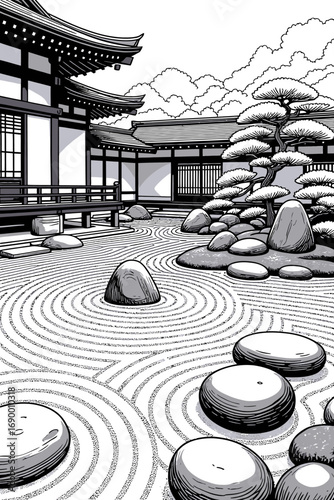 zen garden in japan