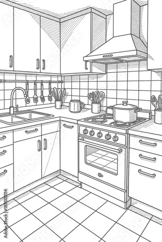 modern kitchen interior design