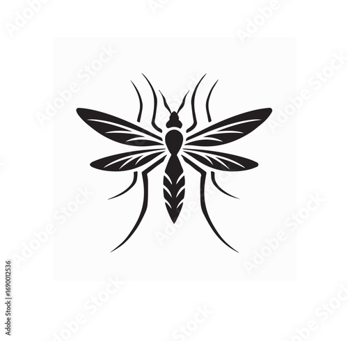 Mosquito Icon Insect Symbol Vector Image on white background