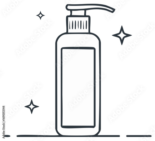 Hand sanitizer dispenser illustration