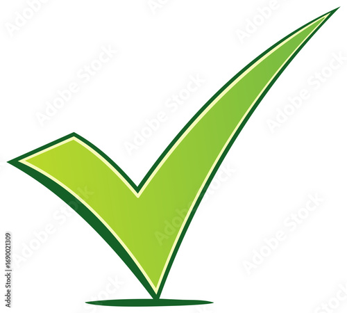 Green Check Mark Verification Symbol of Approval Valid Confirmation Agree Accepted