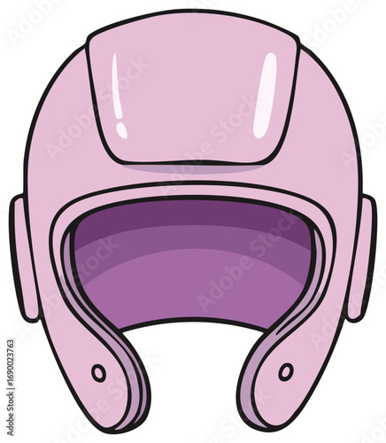 Protection Gear: Pink Boxing Head Guard - Safety and Shielding Equipment