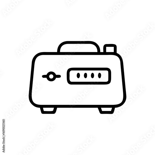 Simple icon of air purifier for home environment with modern design