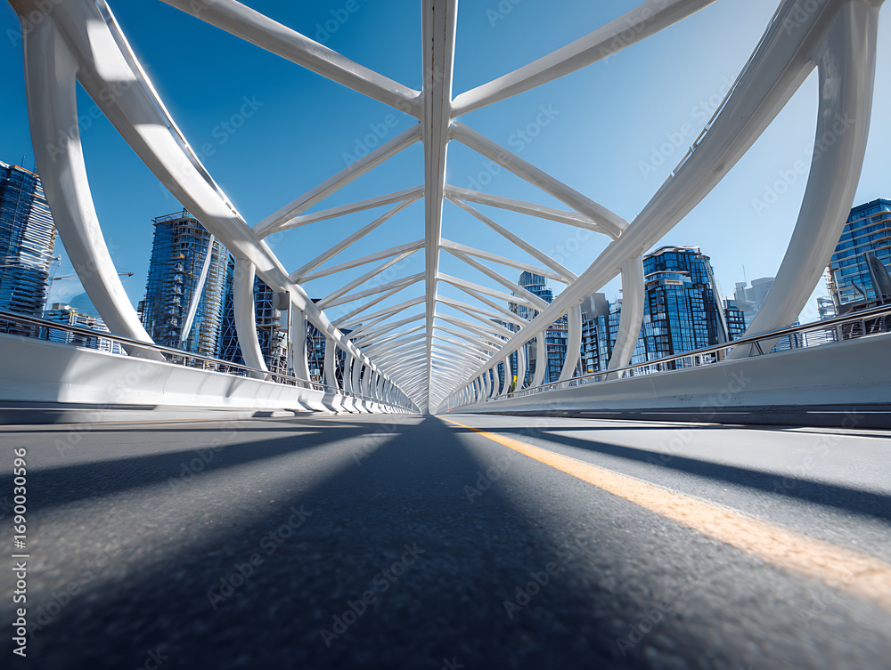 Fototapeta premium Cityscape Bridge View