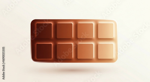 Delicious chocolate bar with squares for sweet treat cravings and dessert lovers enjoyment and happiness